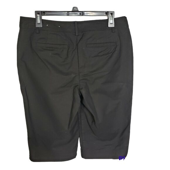 Ann Taylor Signature Womens Capri Pants Size 8 Black Pockets Chino Stretch - Picture 8 of 8